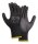 teXXor® Polyester-Strickhandschuhe POLYURETHAN BESCHICHTET schwarz/schwarz 2404
