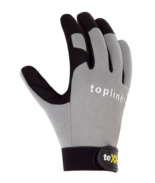 teXXor® topline Kunstleder-Handschuhe FRESNO, SB-Verpackung grau/schwarz 2510
