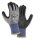 teXXor® Schnittschutz-Strickhandschuhe BLACK CUT® C grau-meliert/blau/schwarz 2610