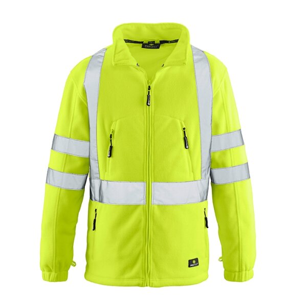 4PROTECT® Warnschutz-Fleecejacke SEATTLE leuchtgelb 3465