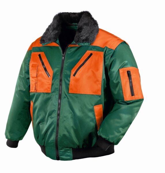 teXXor® Piloten-Jacke OSLO grün/orange 4178