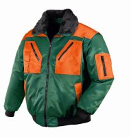 teXXor® Piloten-Jacke OSLO grün/orange 4178