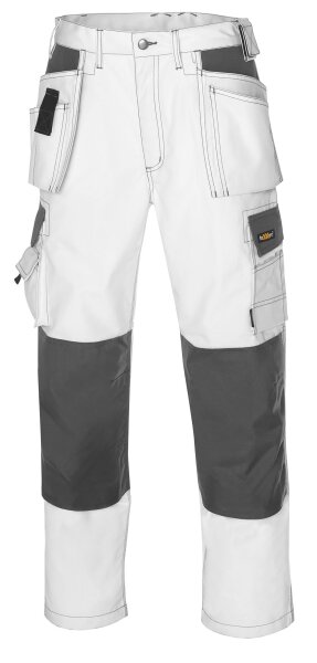teXXor® Canvas (270 g/m²) Bundhose PANAMA weiß/grau 4314