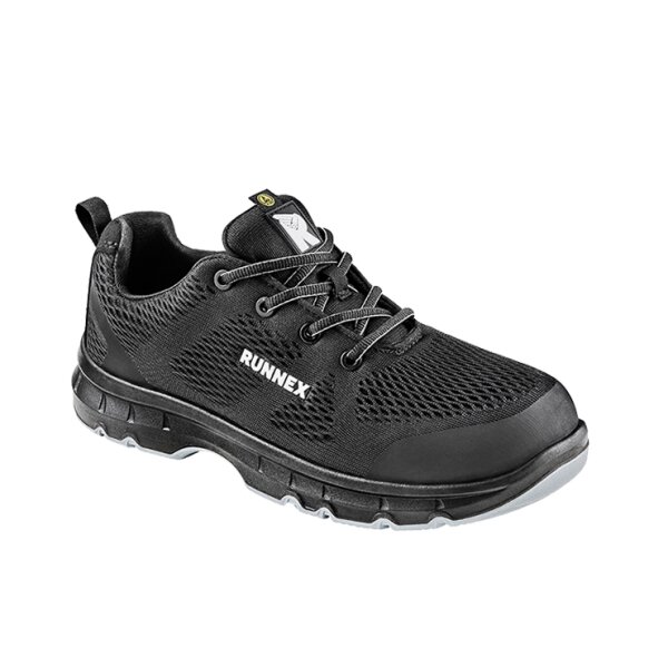 RUNNEX® S1 ESD-Sicherheitshalbschuhe FlexStar schwarz/grau 5103