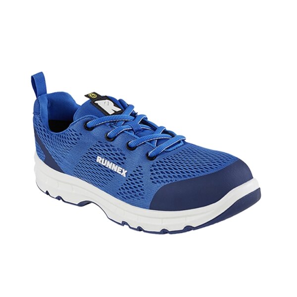 RUNNEX® S1 ESD-Sicherheitshalbschuhe FlexStar blau/weiß 5104