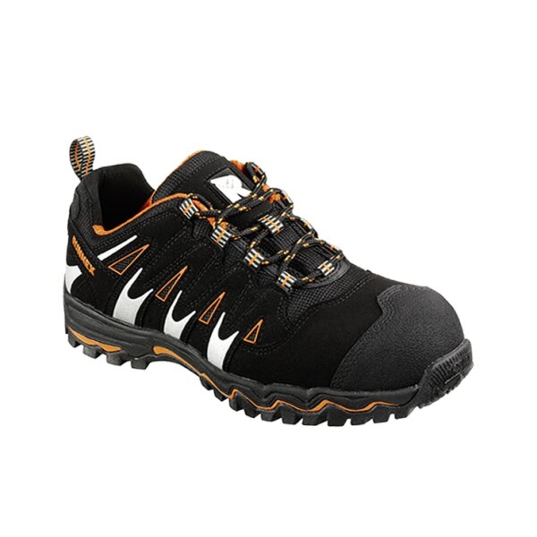 RUNNEX® S1PS-Sicherheitshalbschuhe LightStar schwarz/orange/silber 5130