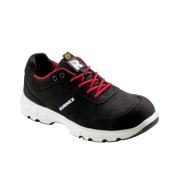 RUNNEX® S1P-ESD-Sicherheitshalbschuhe FlexStar schwarz/rot 5179