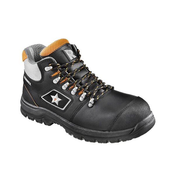 RUNNEX® S3-Sicherheitsschnürstiefel TeamStar schwarz/orange 5308