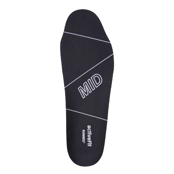 RUNNEX® Einlegesohle activeFit mid schwarz/grau 5411