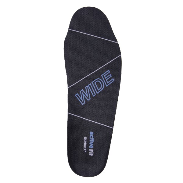 RUNNEX® Einlegesohle activeFit wide schwarz/blau 5412