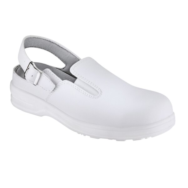 teXXor® SB-FO-A-E-SR-Sicherheitsclogs BORDEAUX weiß 6010