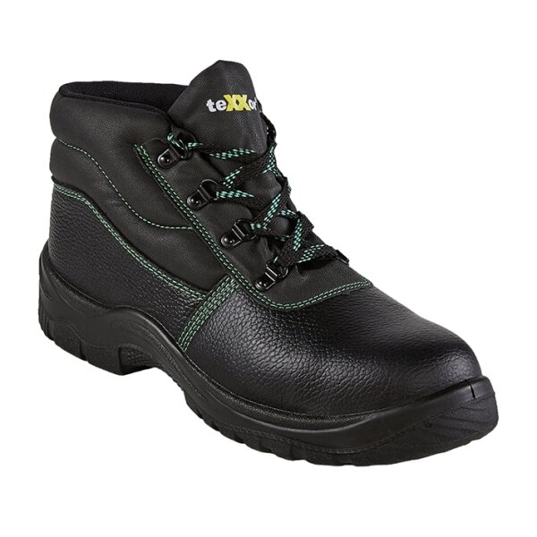 teXXor® S3-Sicherheitsschnürstiefel MONACO schwarz/grün 6320