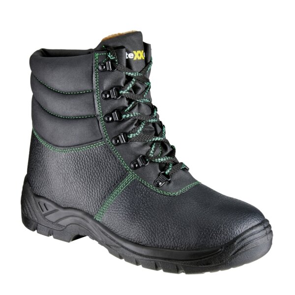 teXXor® S3-Winterschnürstiefel RANGER schwarz/grün 6330