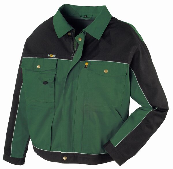 teXXor® Canvas (320 g/m²) Bundjacke RIO grün/schwarz 8315