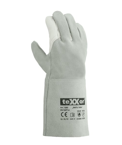 teXXor® Schweißerhandschuhe BATU TARA Größe 10 natur (1202-10)