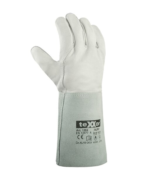 teXXor® Schweißerhandschuhe TAUPO Größe 10 natur (1204-10)