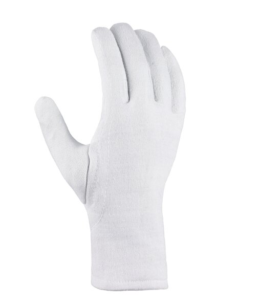 teXXor® Baumwolljersey-Handschuhe SCHWER Größe 11 weiß gebleicht (1787-11)