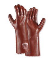 teXXor® PVC-Handschuhe ROTBRAUN Größe 10...