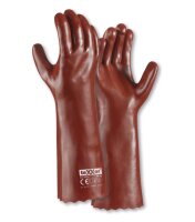 teXXor® PVC-Handschuhe ROTBRAUN Größe 10...