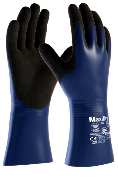 MaxiDry® Plus™ Chemikalienschutz-Handschuhe (56-530) Größe 11 blau/schwarz (2381-11)