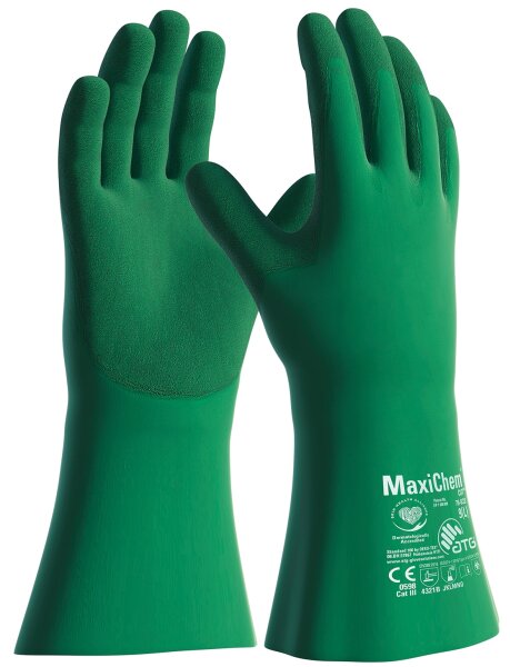MaxiChem® Cut™ Chemikalienschutz-Handschuhe (76-833) Größe 11 grün/grün (2389-11)