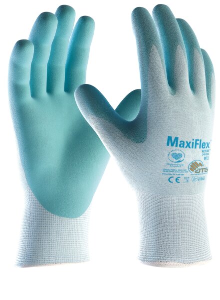 MaxiFlex® Active™ Nylon-Strickhandschuhe (34-824) Größe 12 hellblau/hellblau (2460-12)