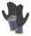 teXXor® Schnittschutz-Strickhs. BLACK CUT®C 3/4 besch. Größe 8 grau-meliert/blau/schwarz (2611-8)