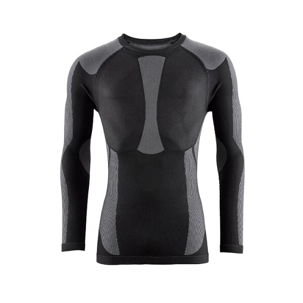 4PROTECT® Funktionsshirt OMAHA Größe S-M schwarz/grau (3361-S-M)