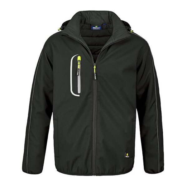 4PROTECT® Winter-Softshelljacke KNOXVILLE Größe XL schwarz (3387-XL)