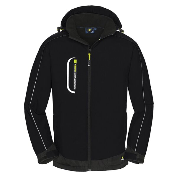 4PROTECT® Softshelljacke MONTANA Größe L schwarz (3388-L)