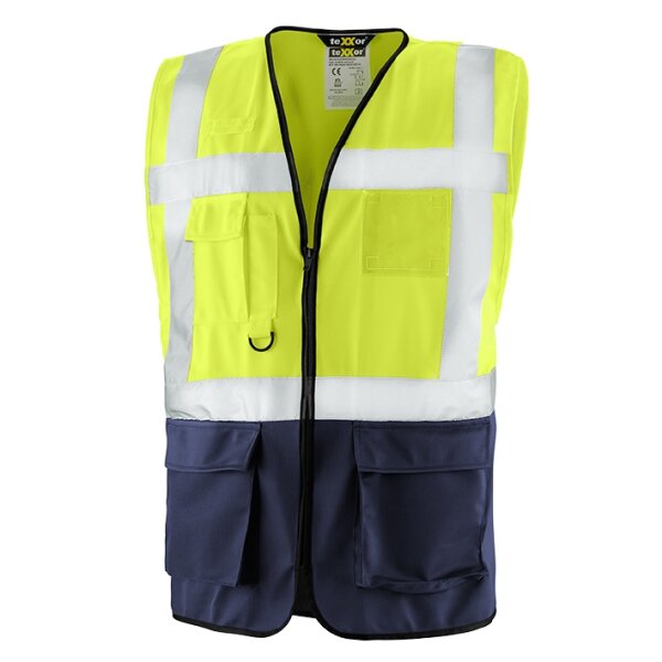 teXXor® Warnschutz-Weste NEWCASTLE Größe 5XL leuchtgelb (4211-5XL)