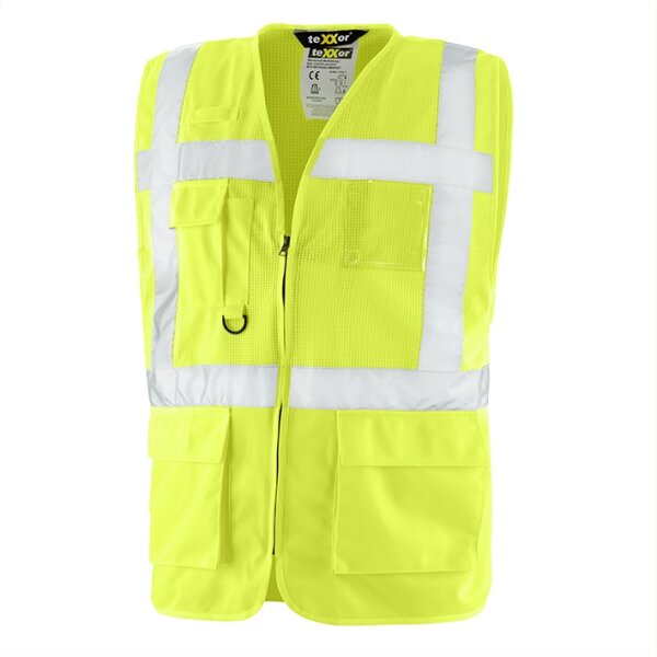 teXXor® Warnschutz-Weste AMHERST Größe 6XL leuchtgelb (4214-6XL)
