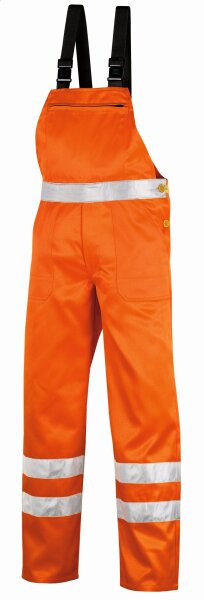 teXXor® Warnschutz-Latzhose HAMILTON Größe 48 leuchtorange (4304-48)