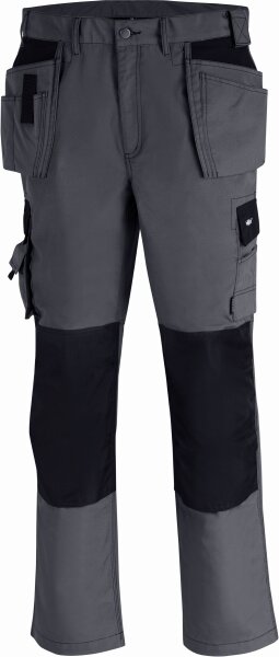 teXXor® Canvas (270 g/m²) Bundhose PANAMA Größe 52 grau/schwarz (4317-52)
