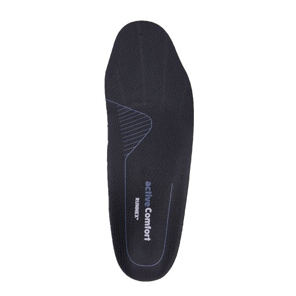 RUNNEX® Semi-orthopädische Einlegesohle activeComfort mid Größe 45 schwarz/blau (5407-45)
