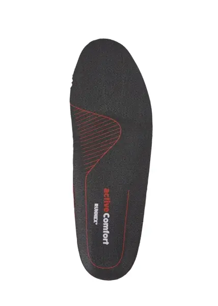 RUNNEX®Semi-orthopädische Einlegesohle activeComfort high Größe 45 schwarz/rot (5408-45)