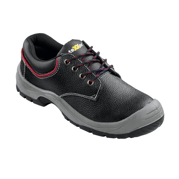 teXXor® S3-Sicherheitshalbschuhe NIZZA Größe 47 schwarz/rot (6313-47)