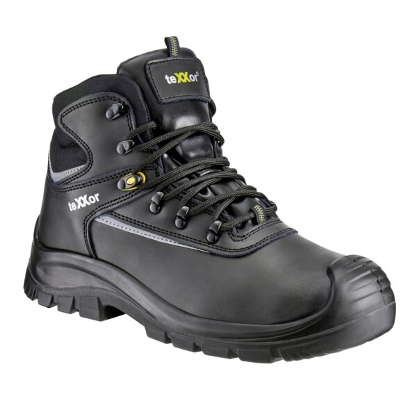 teXXor® S3-Sicherheitsschnürstiefel DIJON Größe 44 schwarz (6325-44)