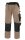 teXXor® Canvas (320 g/m²) 2-in-1 Bundhose TOBAGO Größe 64 khaki/schwarz (8350-64)