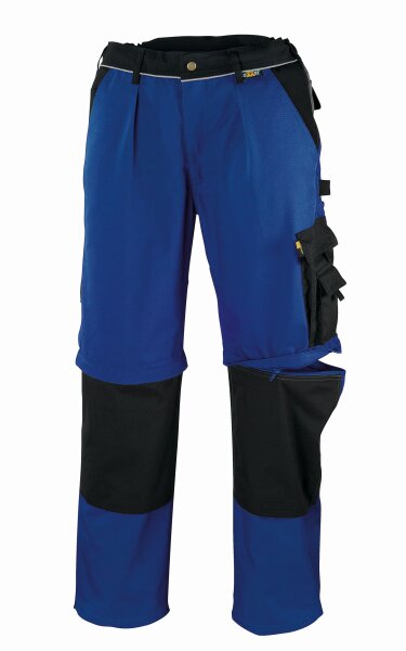 teXXor® Canvas (320 g/m²) 2-in-1 Bundhose TOBAGO Größe 46 kornblau/schwarz (8352-46)