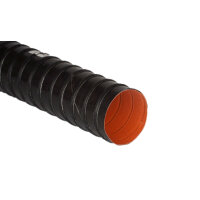 Heißluftschlauch - schwarz/rot - Air-Flex SIL 2