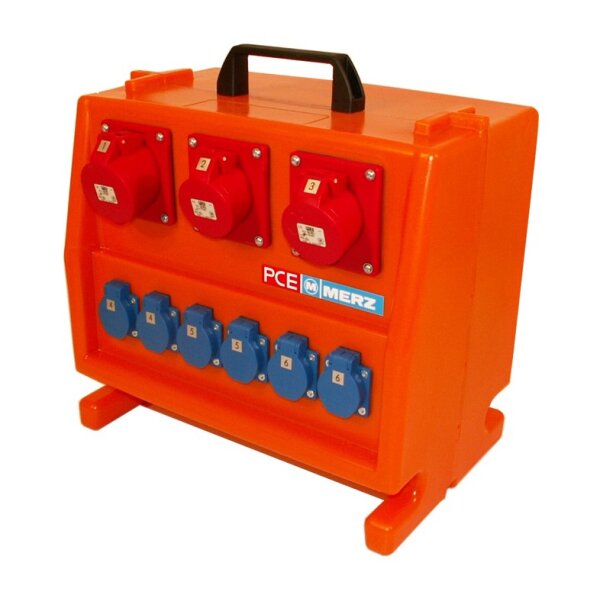 MERZ Steckdosenverteiler Kunststoff 22 kVA (MZ69643 M-SVP 32/12-6/OF)