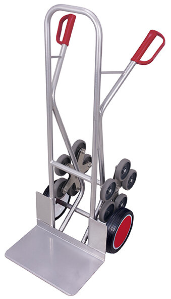 VARIOfit Aluminium Treppenkarre mit 2 fünfarmigen Radsternen Traglast 200kg