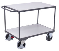 VARIOfit Schwerer ESD Tischwagen mit 2 Ladeflächen