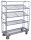 VARIOfit Etagenwagen mit 4 Drahtgitterböden verzinkt