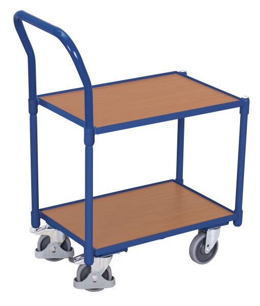 VARIOfit Euro-System-Roller mit 2 Ladeflächen (10 mm Rand) und Schiebebügel