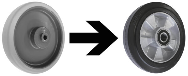 VARIOfit Elastikvollgummiräder/Satz