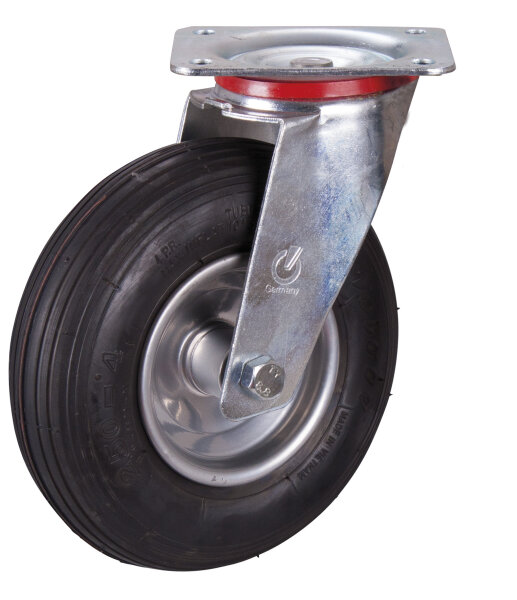 VARIOfit Lenkrolle mit Luftreifen schwarz