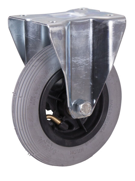 VARIOfit Bockrolle mit Luftreifen, 150 x 30 mm, grau Rad Ø (mm) 150 bpl-150.001