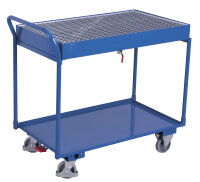 VARIOfit Tischwagen mit 2 Ladeflächen und Gitterrost